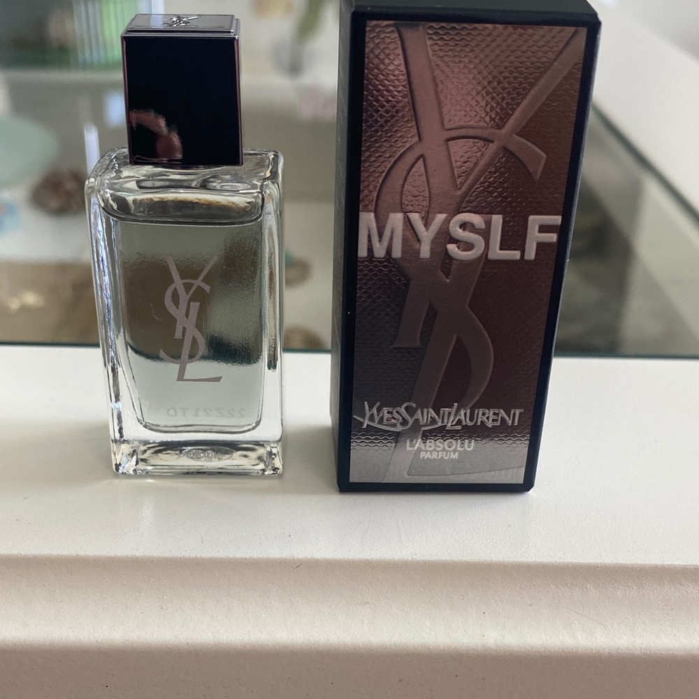 Yves Saint Laurent MYSLF L'Absolu Parfum - Black and Silver .25 oz brand new
